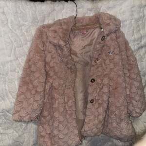 Juicy Couture Kids Fur Coat Size 6 Pink